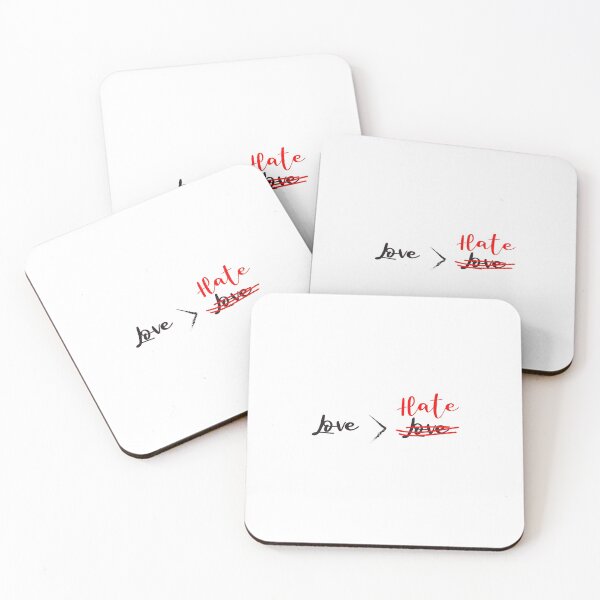 Item preview, Love Greater Than Hate - Love > Hate Funny Gift designed and sold by ZETTIF ⭐⭐⭐⭐⭐.