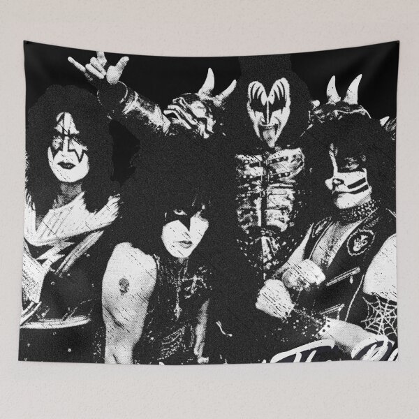 Artikelvorschau, KISS Rockband Demon Spaceman Catman Starchild Schwarzweiß You Got The Best entworfen und verkauft von SK22ART-DESIGN.