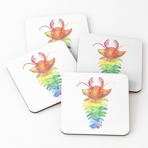 Item preview, Watercolor Fossil Sanctacaris in Rainbow designed and sold by VivtheFish.