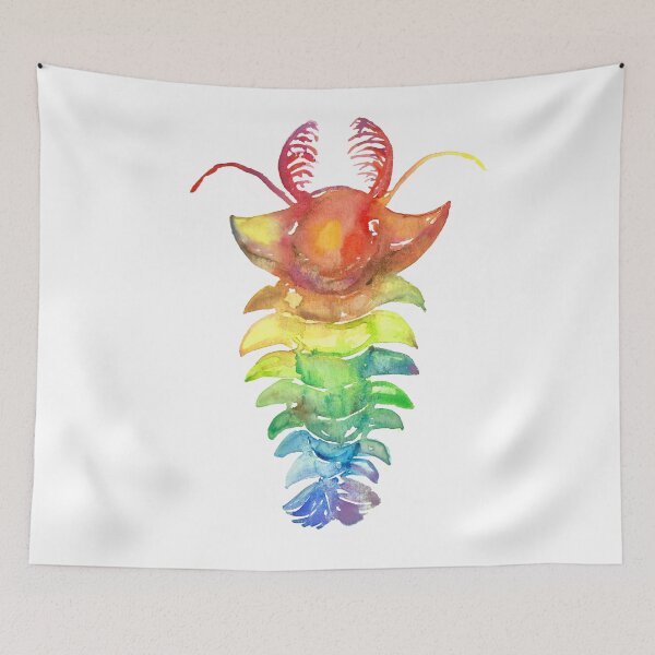 Item preview, Watercolor Fossil Sanctacaris in Rainbow designed and sold by VivtheFish.