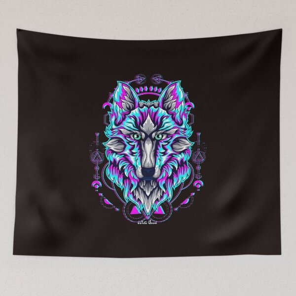 Item preview, WOLF Glitch Pop Art   designed and sold by fredgarden8.
