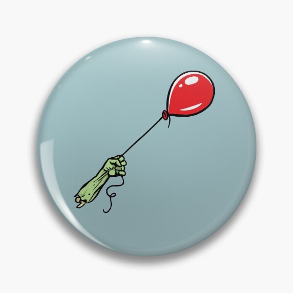 Sad Zombie with Balloon Pin