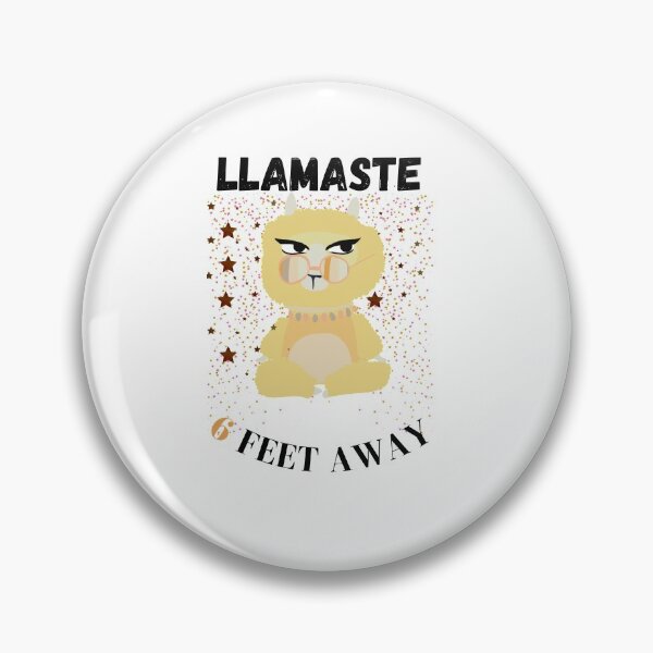 Item preview, Llamaste 6 feet away Funny Yoga Llama alpaka Yoga Pose Gift For women designed and sold by arteesy.