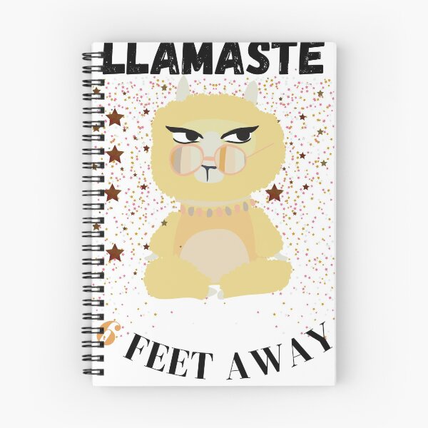 Item preview, Llamaste 6 feet away Funny Yoga Llama alpaka Yoga Pose Gift For women designed and sold by arteesy.