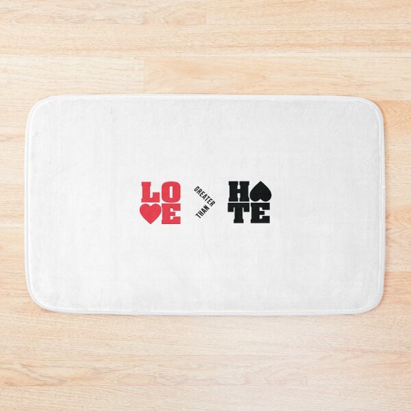 Item preview, Love Greater Than Hate - Love > Hate humor Gift designed and sold by ZETTIF ⭐⭐⭐⭐⭐.