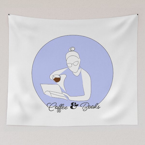 Item preview, Coffee and books  designed and sold by Gabrielle Freitas.