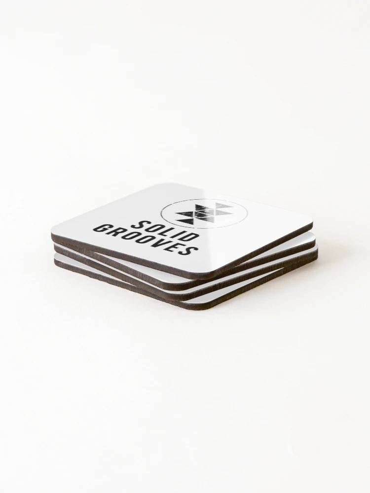 Thumbnail 4 of 5, Coasters (Set of 4), Solid Grooves designed and sold by RaveRevival.