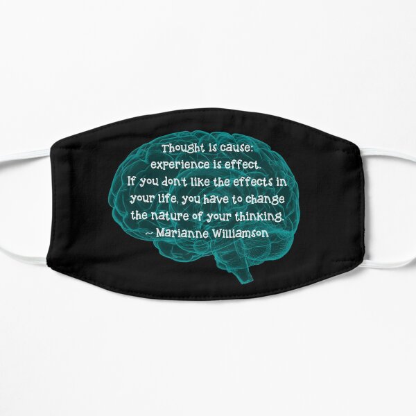Thought is cause Flat Mask