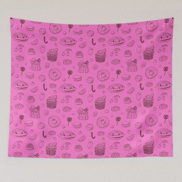 Item preview, Lineart patisserie pattern designed and sold by PG Illustration.