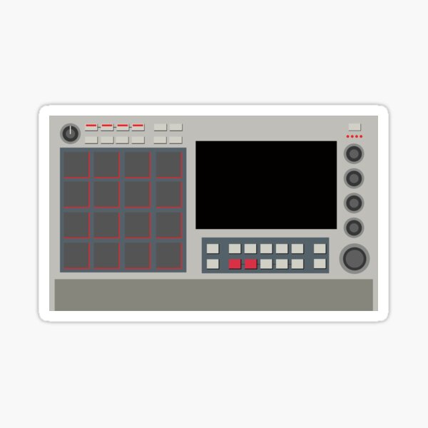 Retro MPC Live 2 - Producer Life Gear - Dope Beat Machine Series #62 Sticker