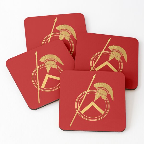 Item preview, Lanza, escudo y casco (2) (en rojo) designed and sold by DotorEaon.