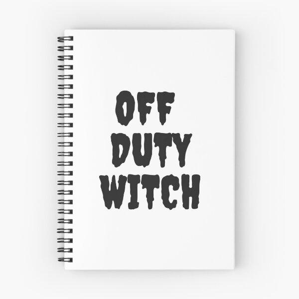 Item preview, Off Duty Witch Large Horror Spooky Font Block Print Design designed and sold by LittleIconShop.