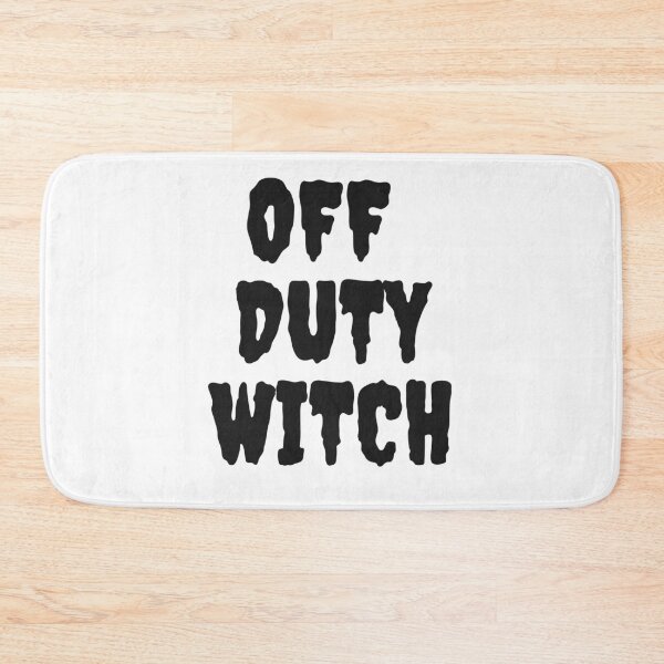 Item preview, Off Duty Witch Large Horror Spooky Font Block Print Design designed and sold by LittleIconShop.