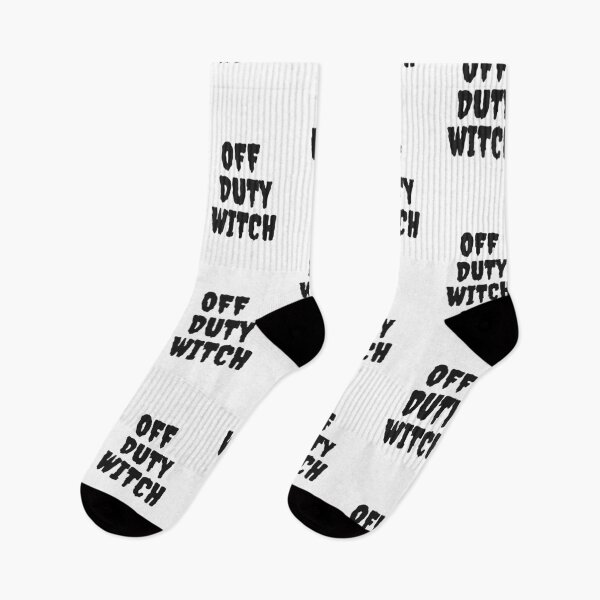 Item preview, Off Duty Witch Large Horror Spooky Font Block Print Design designed and sold by LittleIconShop.