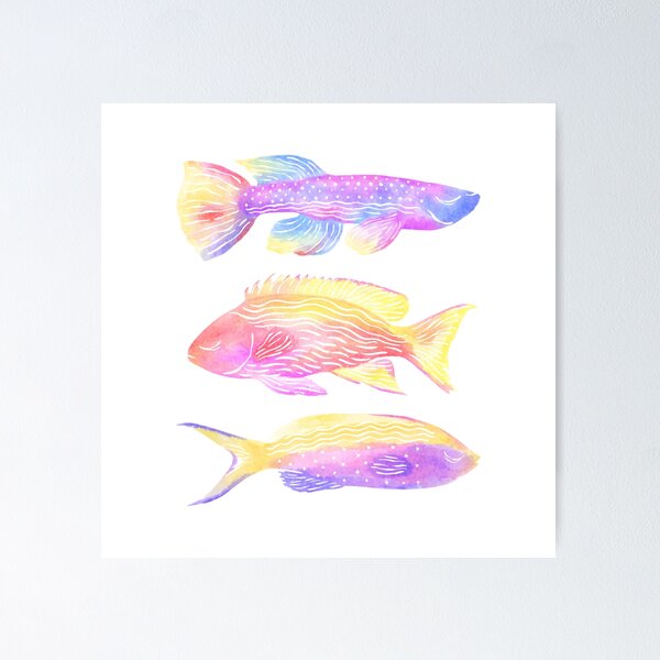 Fish Poster for Sale by zenartdesigns