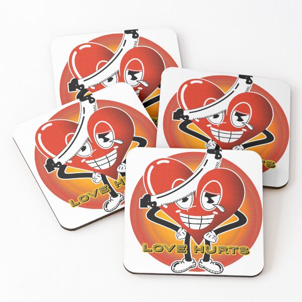 Item preview, Love Hurts Retro Cartoon designed and sold by and-rewturner.