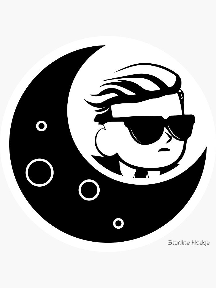 "WallStreetBets To The Moon Black" Sticker for Sale by starlinex