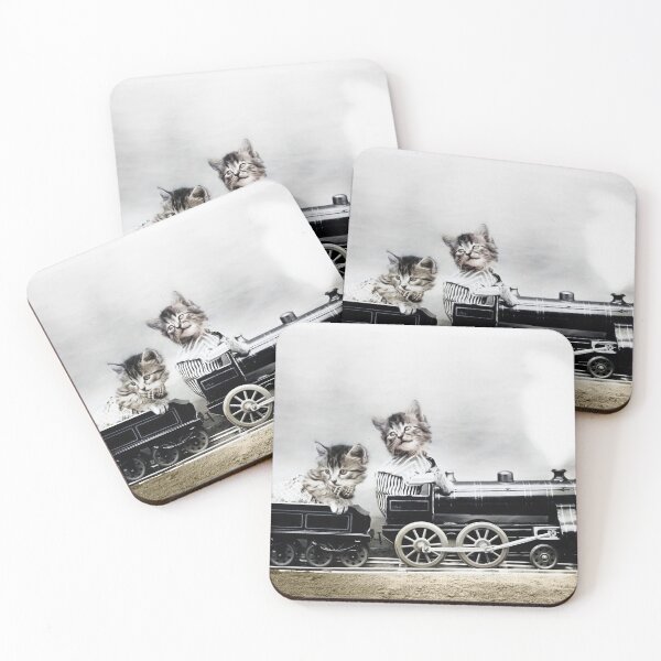 Item preview, Kittens On The Train designed and sold by billduncan.