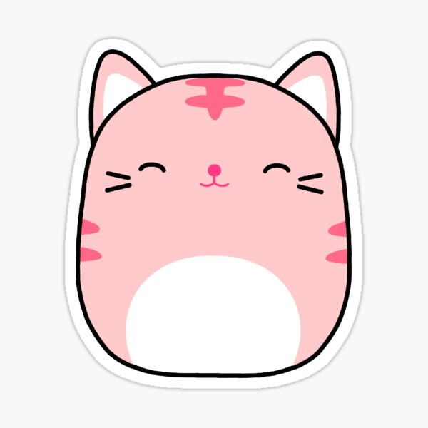 pink tabby cat squishmallow