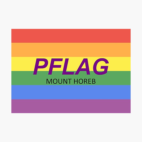 PFLAG MoHo Gay Pride Flag Photographic Print
