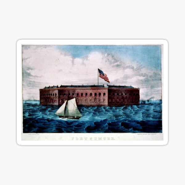 Item preview, Fort Sumter - Charleston Harbor, S.C. - 1870 designed and sold by CrankyOldDude.