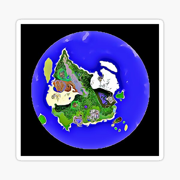 Alpinia Map Sticker