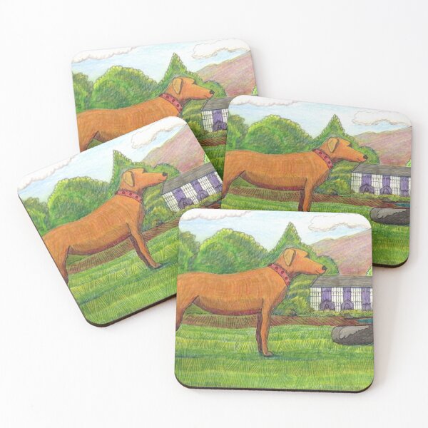Item preview, 521 - PLAS NEWYDD DOG - DAVE EDWARDS - COLOURED PENCILS - 2021 designed and sold by BLYTHART.