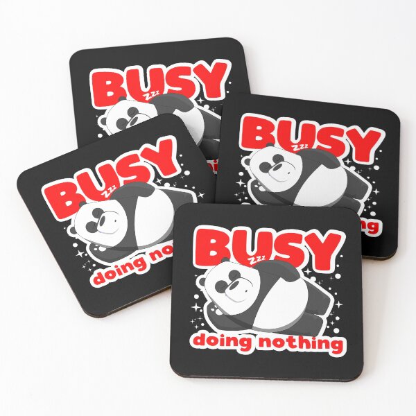 Item preview, busy doing nothing panda cute  designed and sold by enigmatyc.
