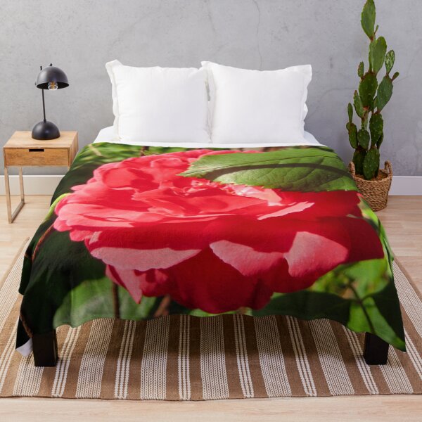 Item preview, A Single Large Red Rose with a Rusted Wire Fence Trellis designed and sold by PrettyLittlePic.
