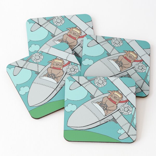 Item preview, Otter Aviator Flies Plane High Over the Earth designed and sold by Otter-Grotto.