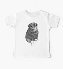 Sweet Black Pug Baby Tee
