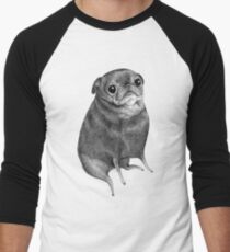 Sweet Black Pug Men's Baseball Âľ T-Shirt