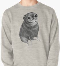 Süßer schwarzer Mops Pullover