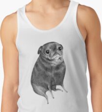 Süßer schwarzer Mops Tank Top
