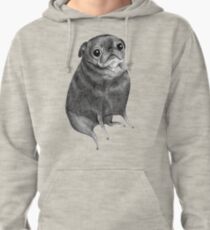 Sweet Black Pug Pullover Hoodie