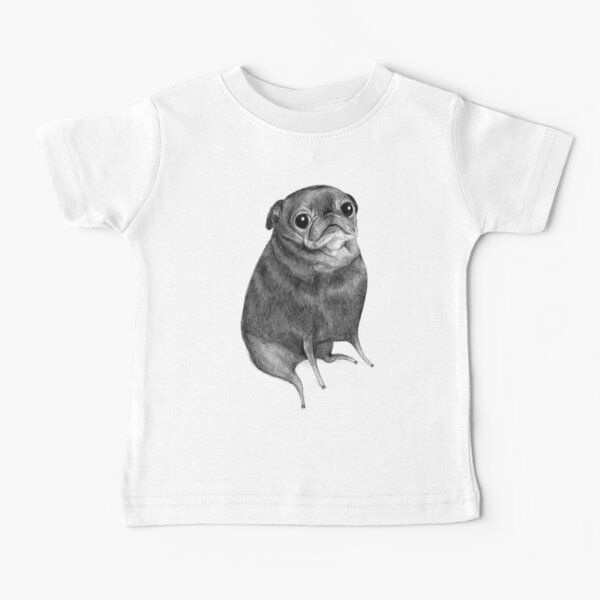 Sweet Black Pug Baby T-Shirt