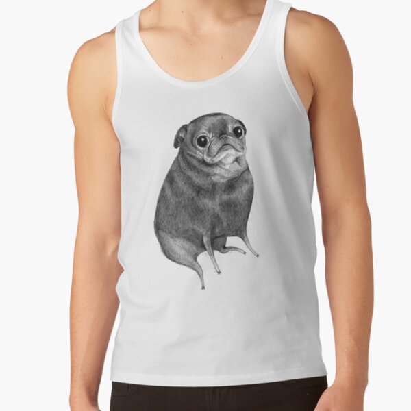 Sweet Black Pug Tank Top