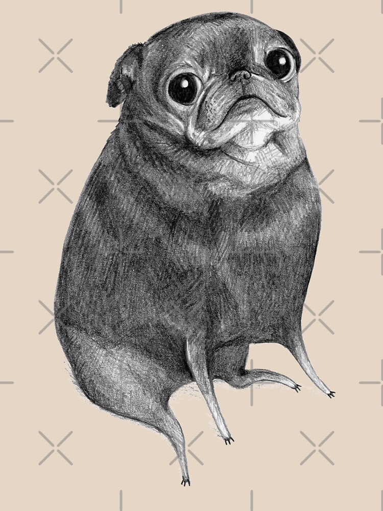 Sweet Black Pug by SophieCorrigan