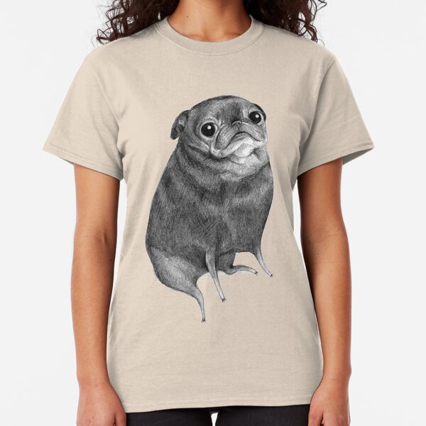 Sweet Black Pug Classic T-Shirt