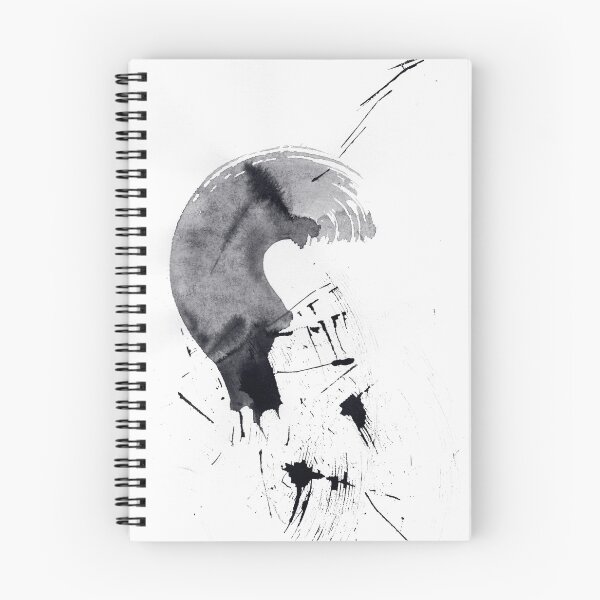 Item preview, ink explorations (032) - black abstract ink painting designed and sold by expl-rations.