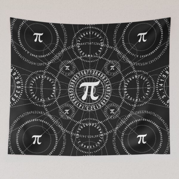 Item preview, PI DAY MANTRA PENTAGRAM MATH CIRCLE ENTHUSIASM NUMBERS DARK LU2K designed and sold by lu2k.