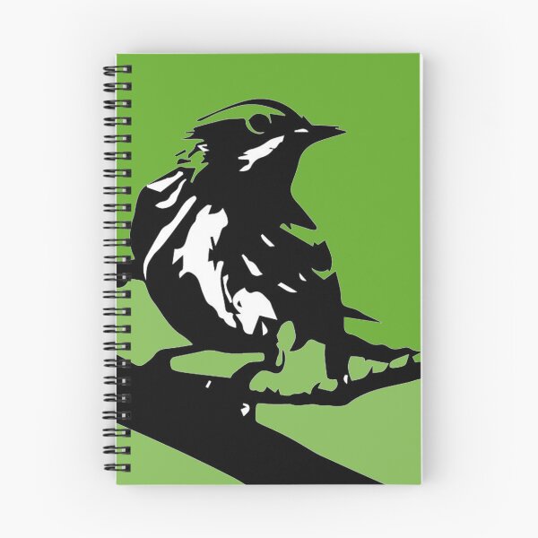 Item preview, Energetic Black-and-white Warbler designed and sold by Rosa Elena Albornoz Mendez.