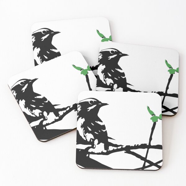 Item preview, Energetic Black-and-white Warbler designed and sold by Rosa Elena Albornoz Mendez.
