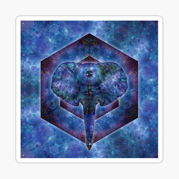 Deep Dream Elephant Sticker