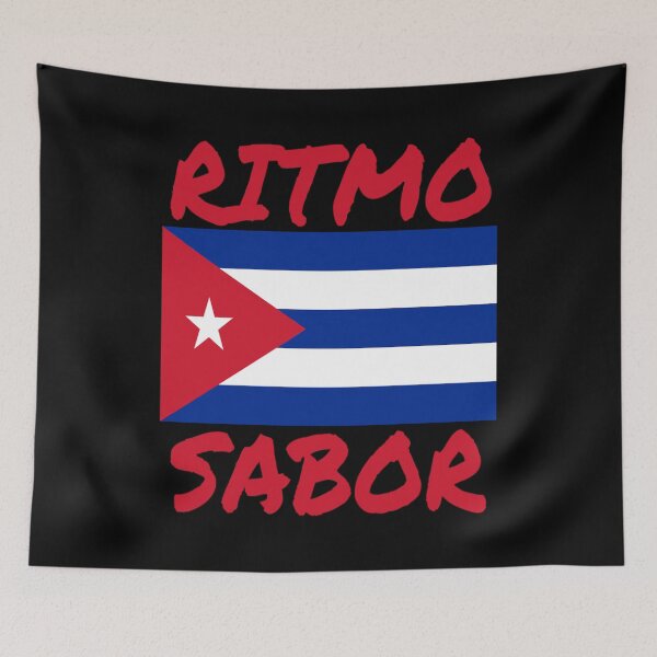 Item preview, Cuba Ritmo Sabor Proud To Be Cuban Flag T Shirt Merch designed and sold by PRINTS2HOT.
