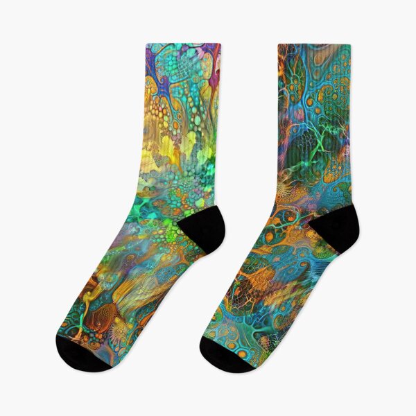 Item preview, Deepdream floral fractalize space abstraction designed and sold by blackhalt.