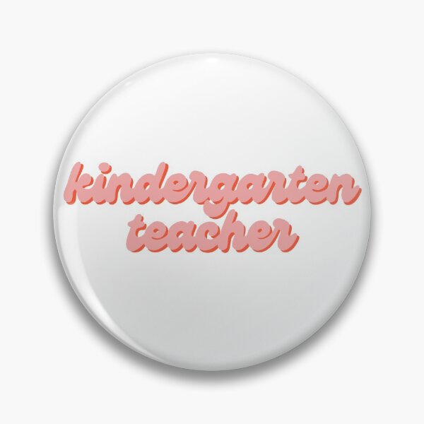 Item preview, Kindergarten Teacher Sticker in pink designed and sold by WildeandCo.