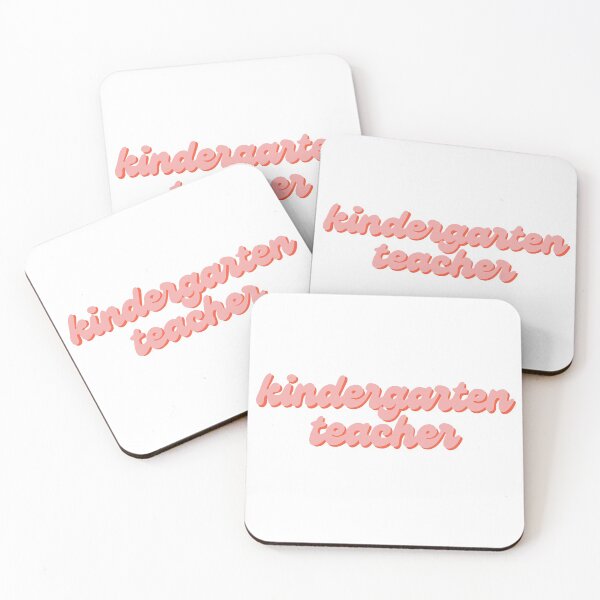 Item preview, Kindergarten Teacher Sticker in pink designed and sold by WildeandCo.