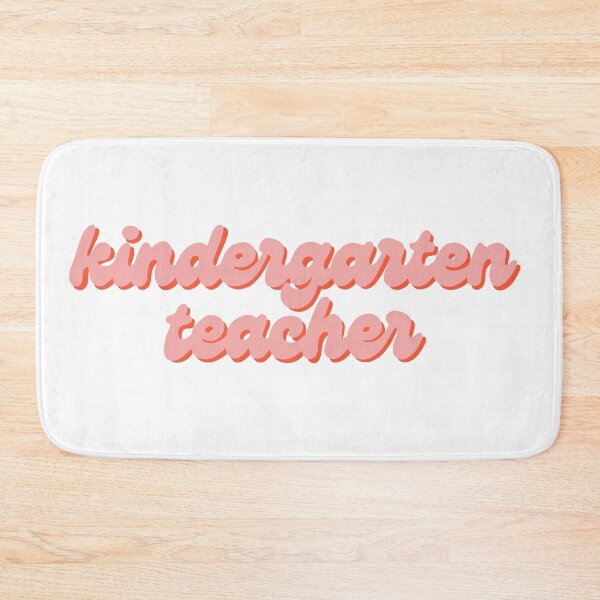 Item preview, Kindergarten Teacher Sticker in pink designed and sold by WildeandCo.