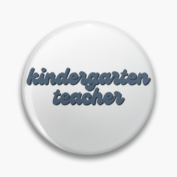 Item preview, Kindergarten Teacher Sticker in blue  designed and sold by WildeandCo.